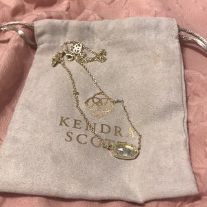 Kendra Scott Elisa Gold Necklace In Dichroic Glass